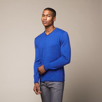 Palconet V-Neck Sweater // Coastal Blue (M)