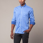 Tailorbyrd // DaVinci Button Down Shirt // Blue (M)