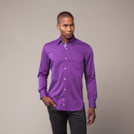 Fragonard Button Up Shirt // Purple Dots (2XL)