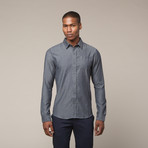 Merino Organic Cotton Twill Dress Shirt (M)