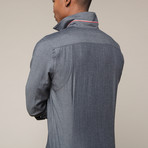 Merino Organic Cotton Twill Dress Shirt (M)