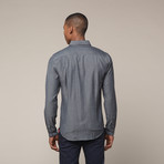 Merino Organic Cotton Twill Dress Shirt (M)