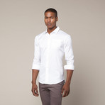 Commuter Dress Shirt // Ivory White (L)