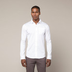 Commuter Dress Shirt // Ivory White (L)