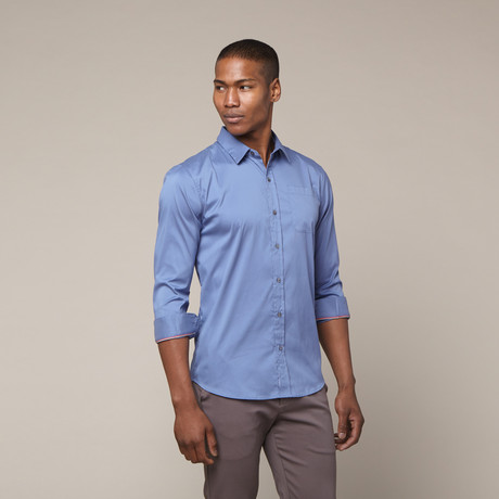 Commuter Dress Shirt // Deep Marine (S)