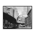 Brett Weston // Elevated Rail Curving Beneath Manhattan Buildings, 1945 (16"W x 20"H x 2"D)