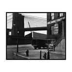 Brett Weston // Street Corner Near the Brooklyn Bridge, 1945 (16"W x 20"H x 2"D)