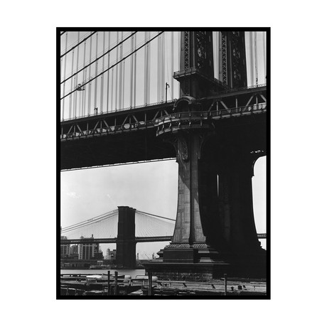 Brett Weston // Brooklyn and Manhattan Bridges, 1945 (16"W x 20"H x 2"D)