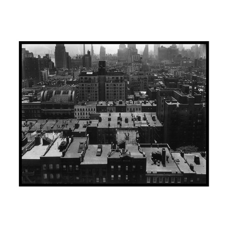 Brett Weston // Rooftops, Manhattan, 1944 (16"W x 20"H x 2"D)