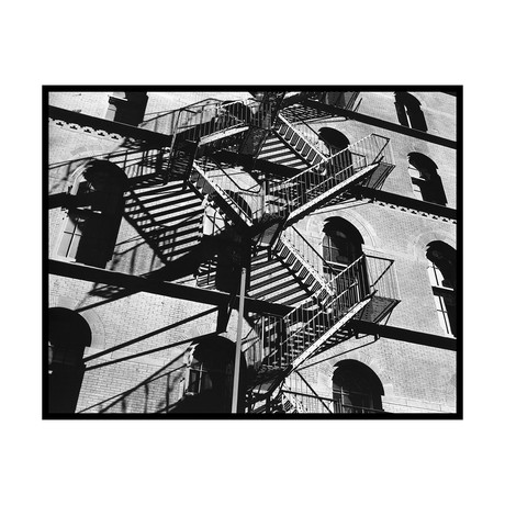 Brett Weston // Fire Escapes and Shadows, New York, 1944 (16"W x 20"H x 2"D)