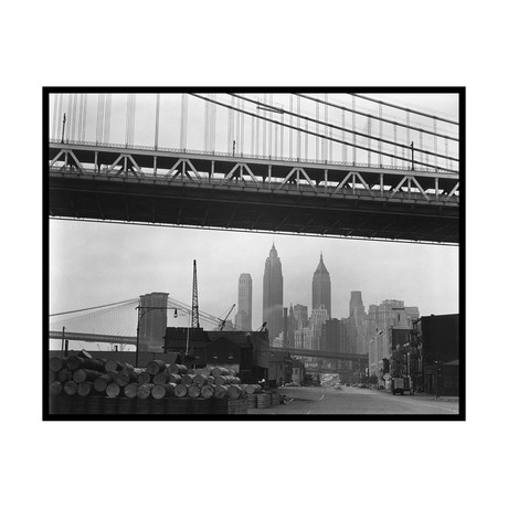 Brett Weston // Cityscape, Manhattan, 1944 (16"W x 20"H x 2"D)