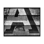 Brett Weston // Weathered Graphic Painting on Clapboard Siding, 1945 (16"W x 20"H x 2"D)