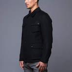 Sanyo Shokai // Burton Rain Wool Military Jacket // Midnight (S)