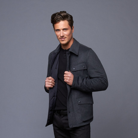 Burton Waterproof Wool Jacket // Grey (M)