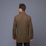 Perkins Water Repellent Trench Coat // Espresso (S)