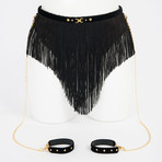 Fringe Skirt (Noir)