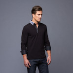 Long Sleeve Polo // Black Shadow (S)