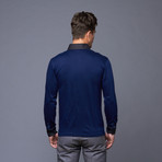 Long Sleeve Polo // Marine (L)