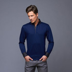 Long Sleeve Polo // Marine (L)