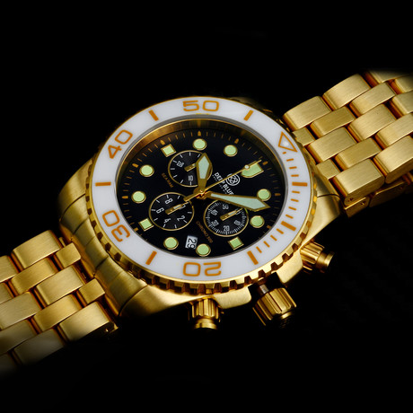 Sea Ram Chrono Goldtone // SRCGWB