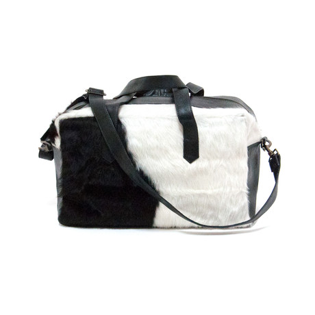 Kelvin Cowhide Leather Overnight Bag