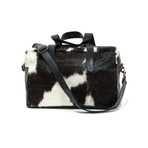Nigel Cowhide Leather Overnight Bag
