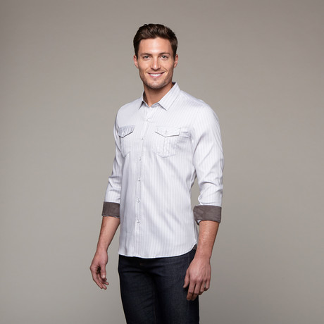 Stronger Button Up // Grey (S)