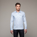 True Reflections Button Up // Powder Blue (S)