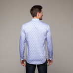 Hive Mind Button Up // Blue (S)