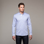 Hive Mind Button Up // Blue (S)