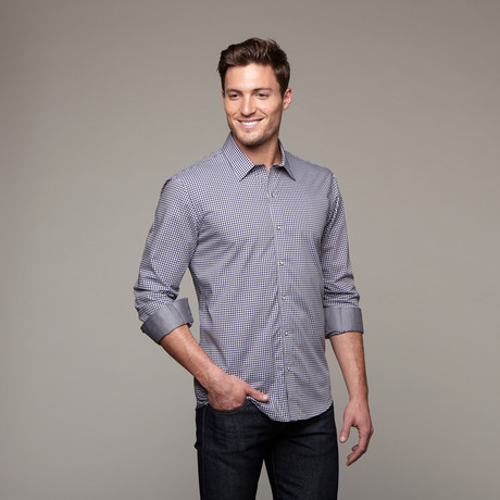 Good Time Button Up // Navy (S)