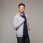 Calle Zip Up Hoodie // Light Grey (S)
