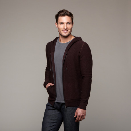 Calle Zip Up Hoodie // Plum (S)