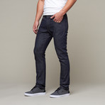 Lean Guy Selvage Skinny Fit Jeans // Dark Indigo (34WX32L)