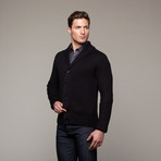 Monaco Shawl Collar Cardigan // Black (S)