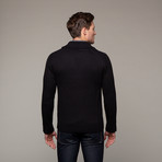 Monaco Shawl Collar Cardigan // Black (S)