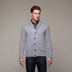 Monaco Shawl Collar Cardigan // Grey (S)
