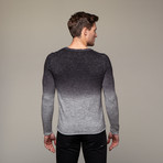 Bravas Ombre V Neck // Charcoal (S)