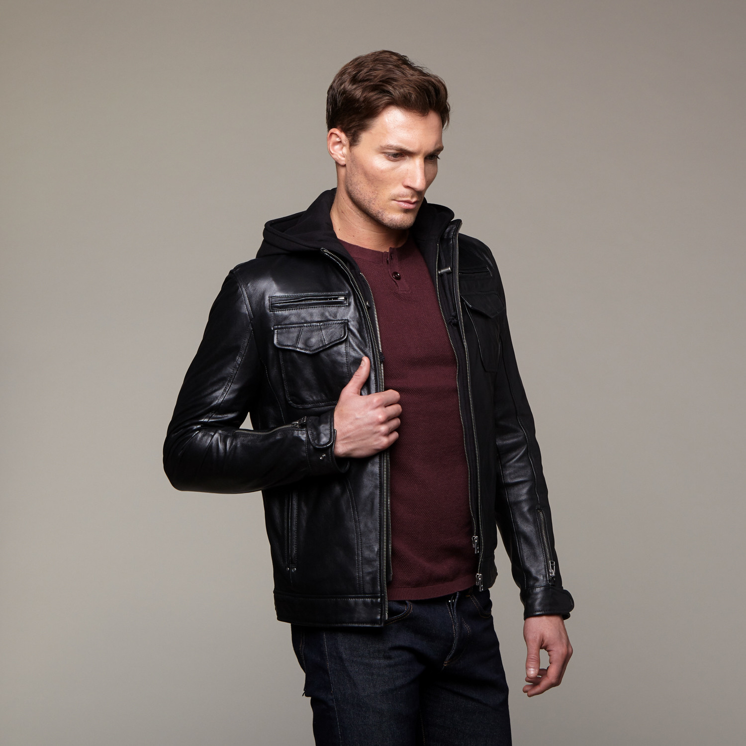 7 Diamonds // Manila Leather Jacket // Black (S) - Outerwear Overload ...