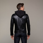 7 Diamonds // Manila Leather Jacket // Black (S)