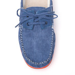 Riva Moccasin // Blue & Coral (Euro: 45)