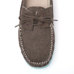 Riva Moccasin // Chocolate & Turquoise (Euro: 46)