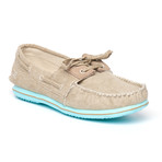 Riva Moccasin // Beige & Seagreen (Euro: 41)