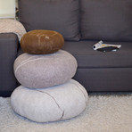 Floor Cushions // Set of 3 (Dark Gray, Light Gray, Gray)