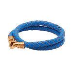 Braided Blue Bolo Cord (Medium)