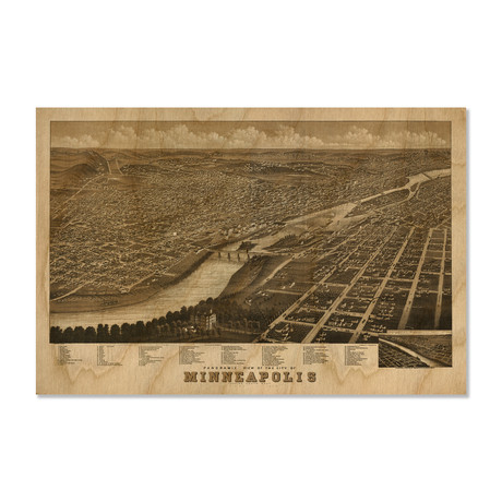 Minneapolis // 1879 (Small // 18"L x 12"H)