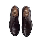 Leather Brogue + Wedge Sole // Brown (US: 8)