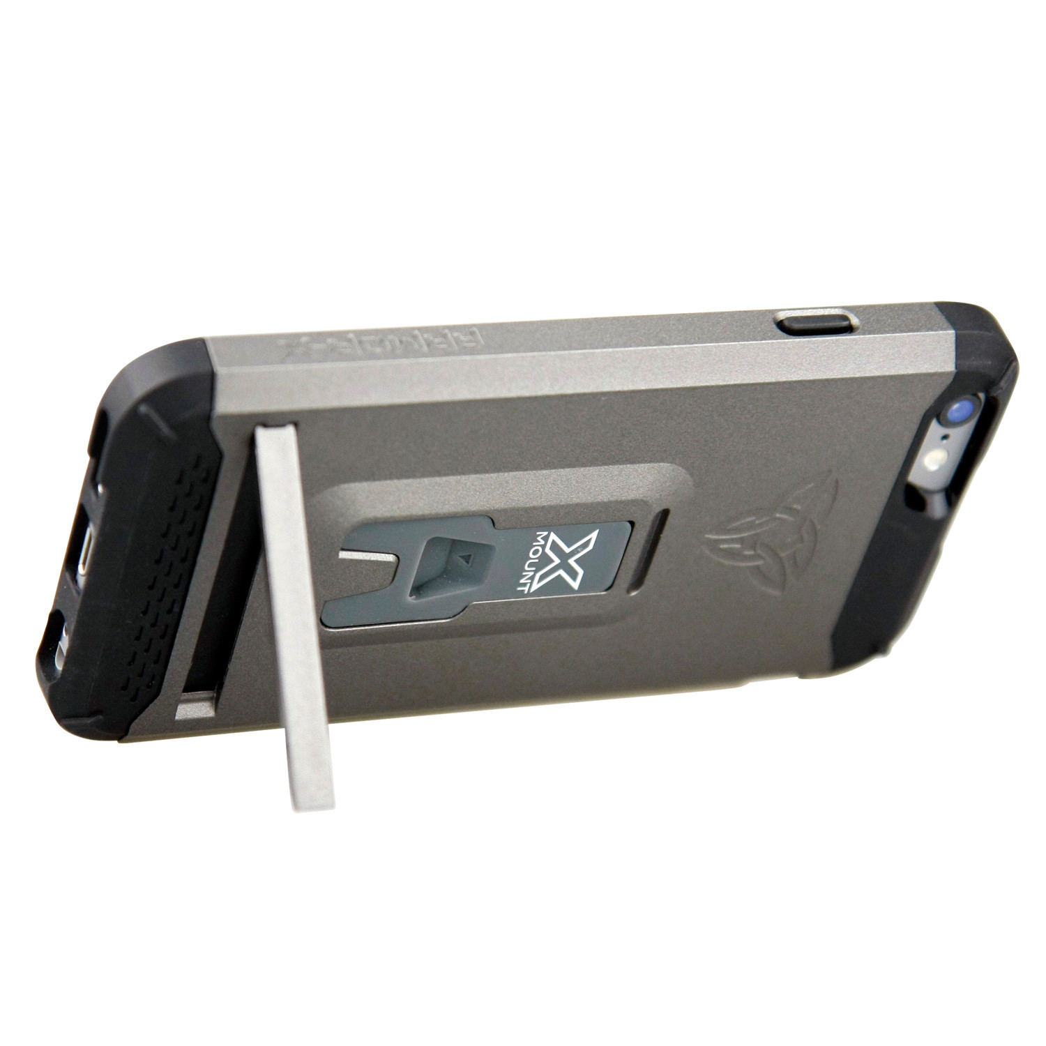 Suction Cup Mount + Rugged Case + Kickstand // Gun Metal (iPhone 6/6s