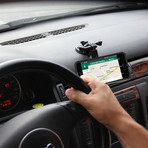 Suction Cup Mount + Rugged Case + Kickstand // Gun Metal (iPhone 5 & 5s)