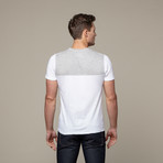Colorblock Tee // Heather Grey + White (S)